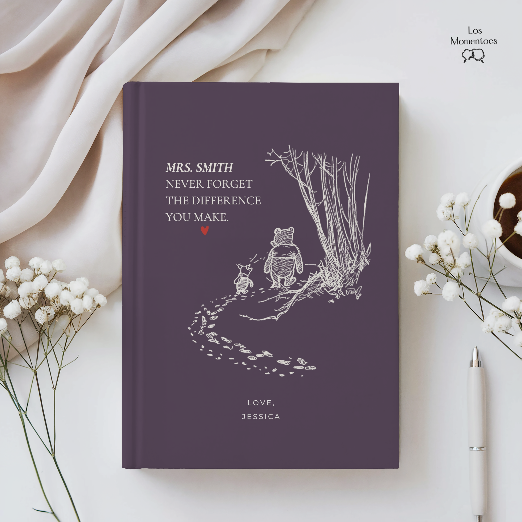 Personalized Difference Maker Journal | Teacher or Mentor Thank You Gift