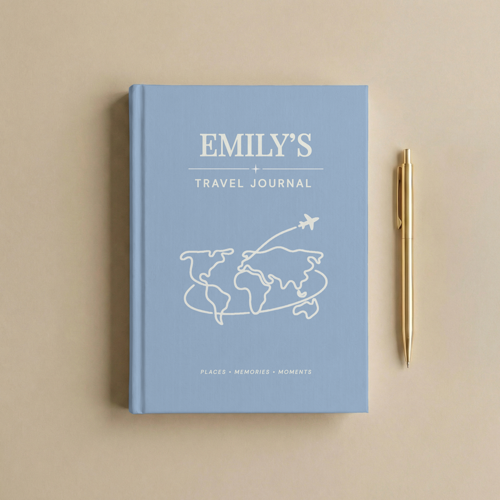 Personalized Travel Journal | Custom Adventure Keepsake Notebook