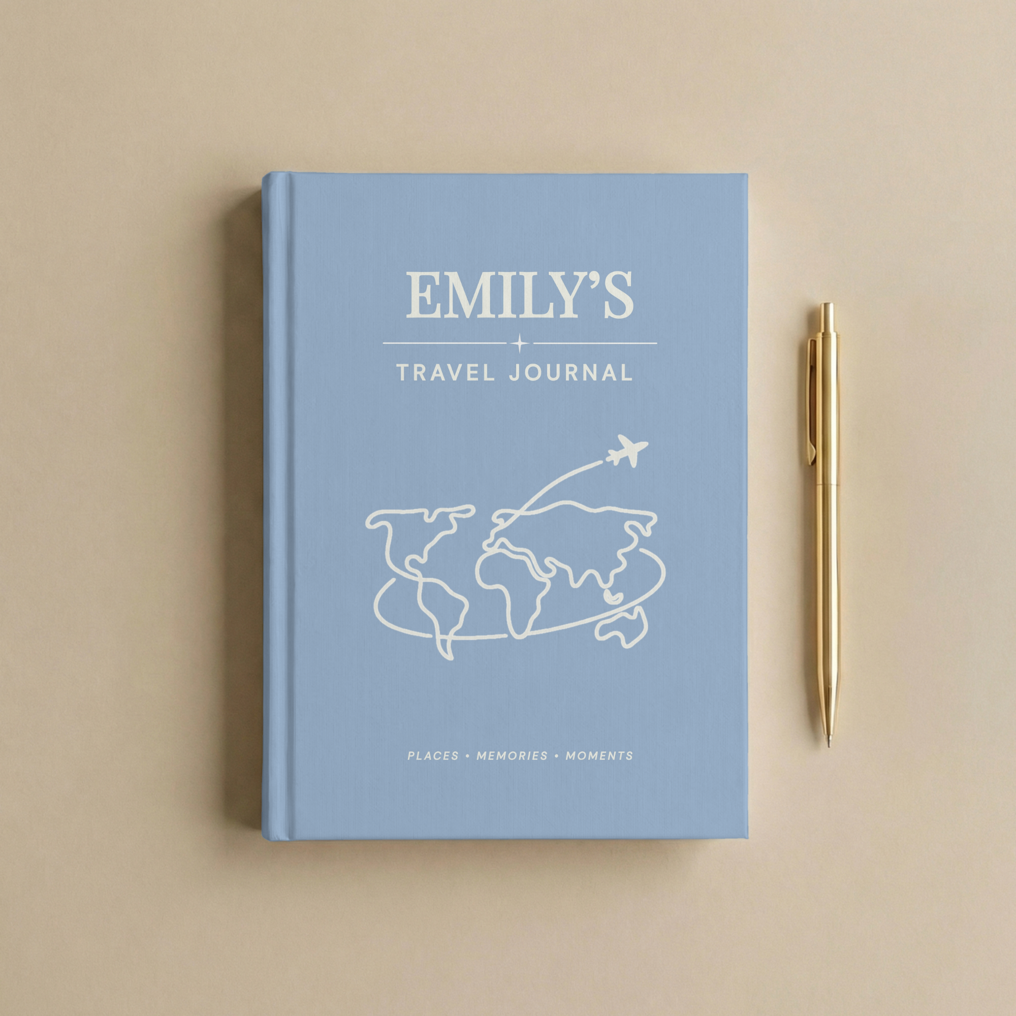 Personalized Travel Journal | Custom Adventure Keepsake Notebook