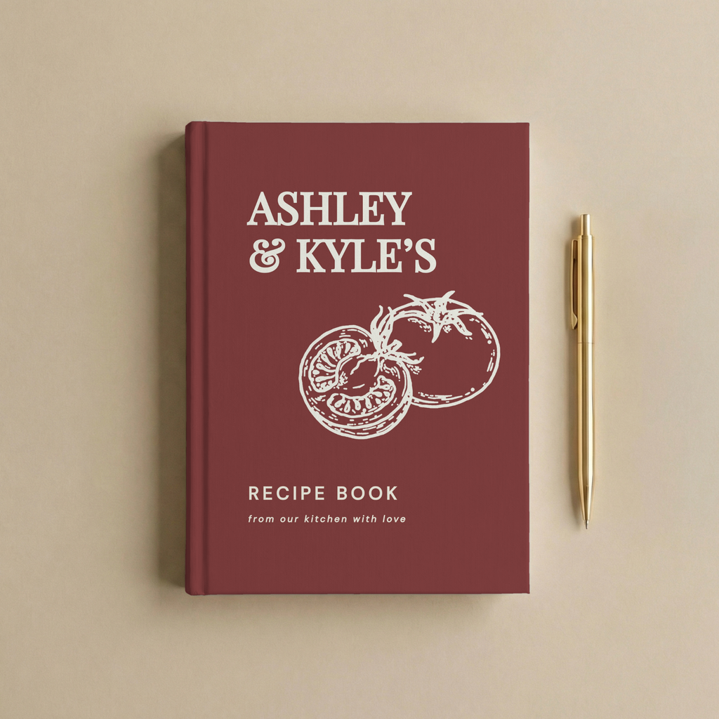 Personalized Couple Recipe Book | Custom Family Recipe Journal