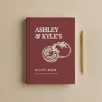 Personalized Couple Recipe Book | Custom Family Recipe Journal