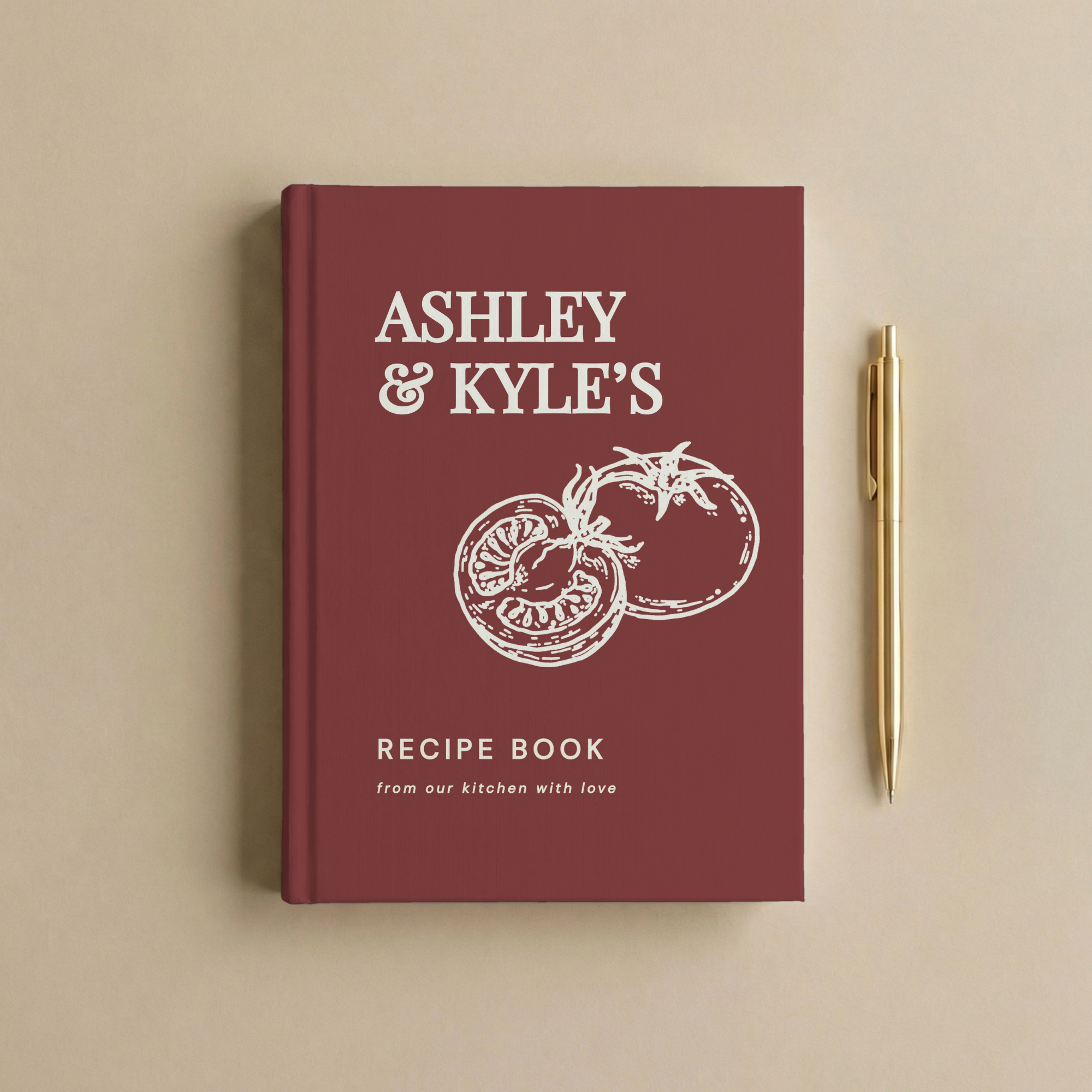 Personalized Couple Recipe Book | Custom Family Recipe Journal