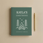 Personalized Summer Camp Journal | Custom Camp Memories Notebook