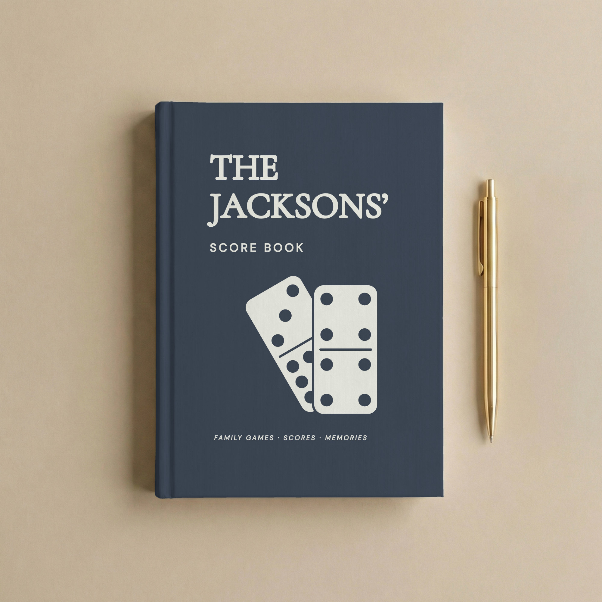Personalized Family Game Night Score Book | Custom Score Journal