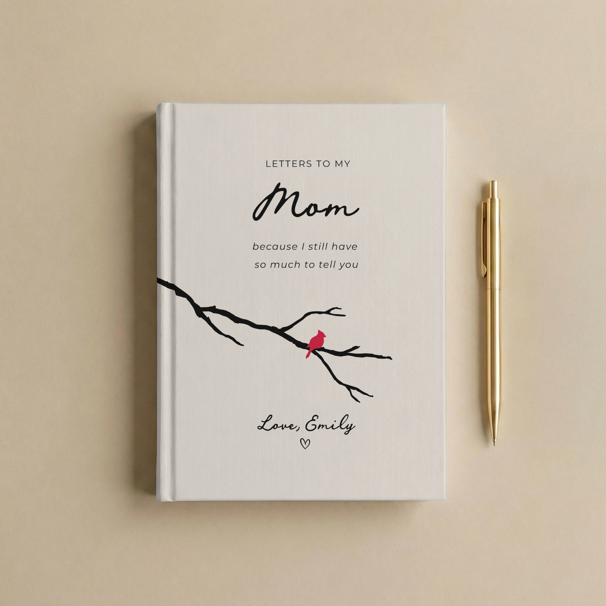 Letters to My Mom Journal | Grief Keepsake Notebook