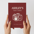 Personalized Travel Journal | Custom Adventure Keepsake Notebook