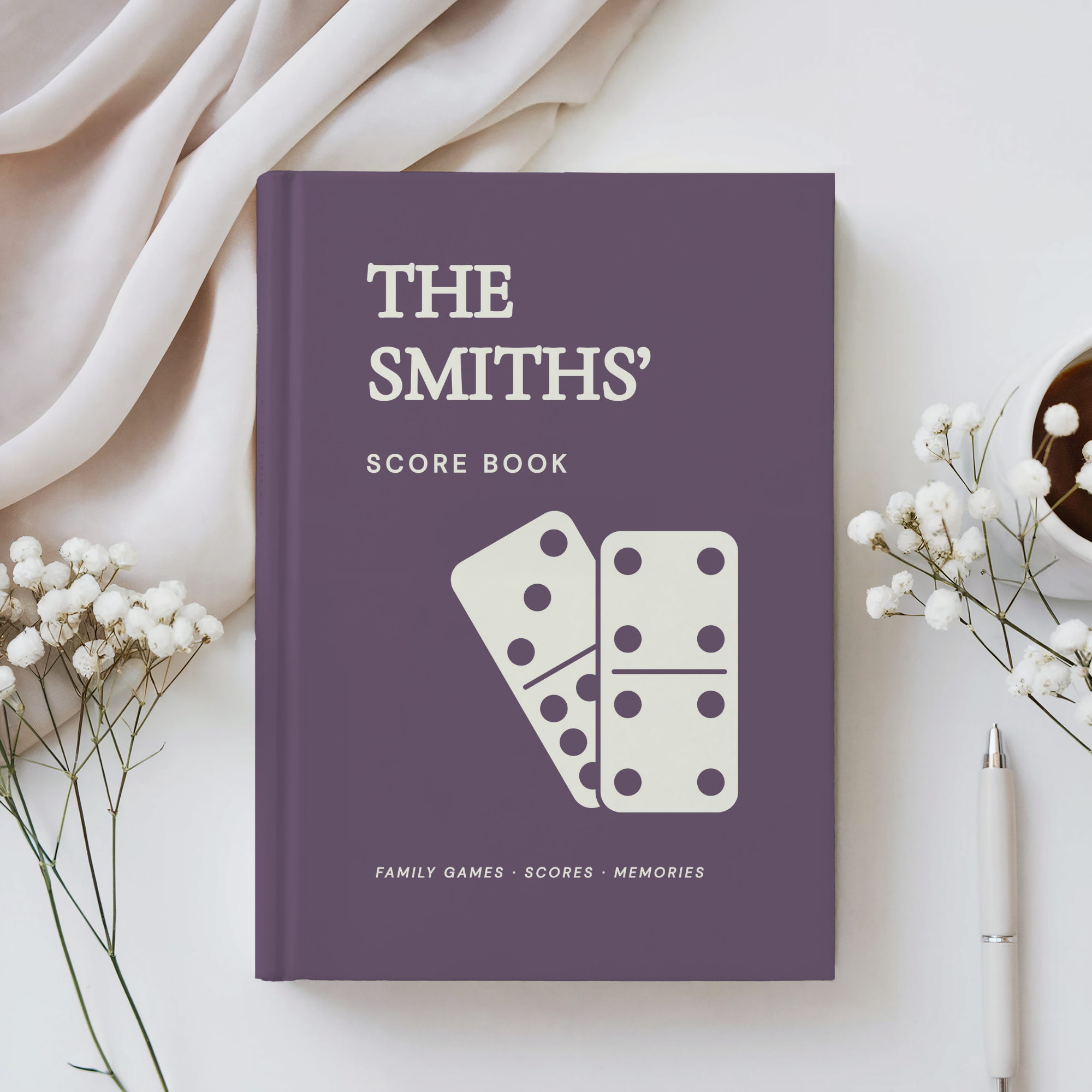 Personalized Family Game Night Score Book | Custom Score Journal