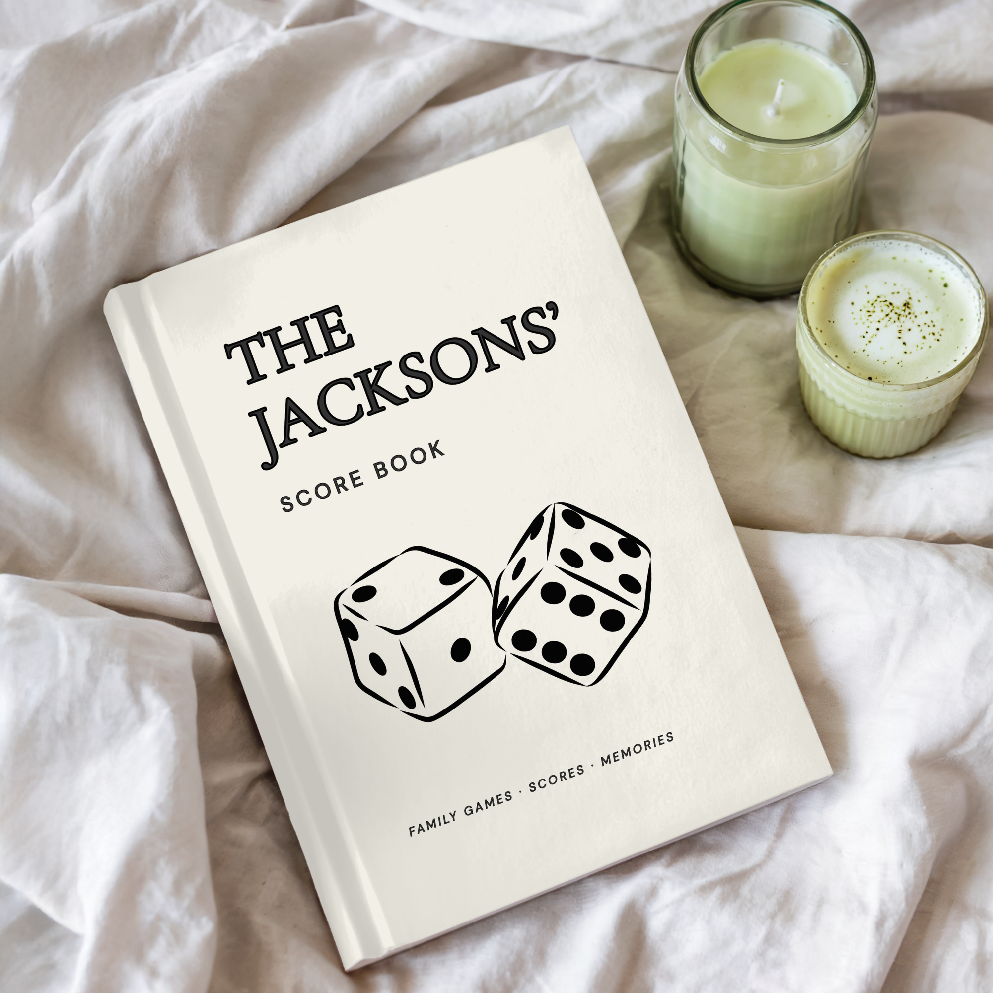 Personalized Family Game Night Score Book | Custom Score Journal