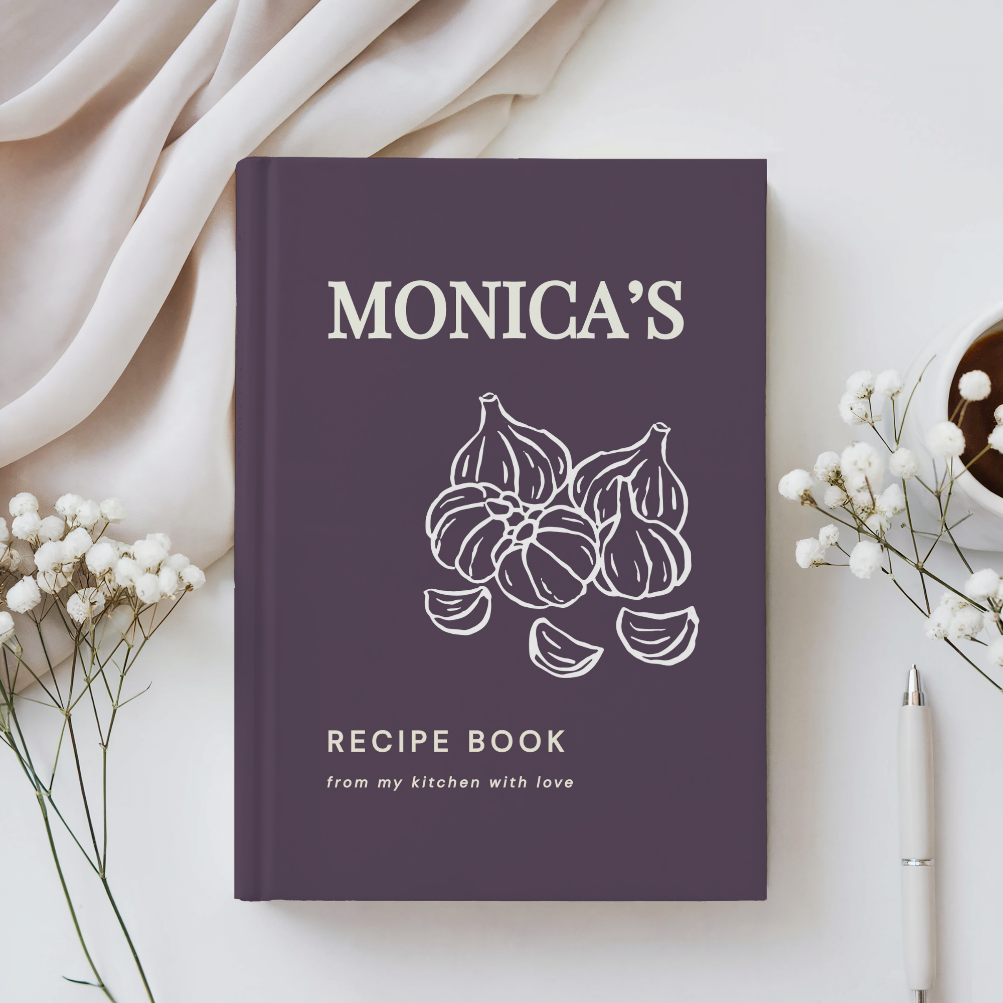 Personalized Couple Recipe Book | Custom Family Recipe Journal