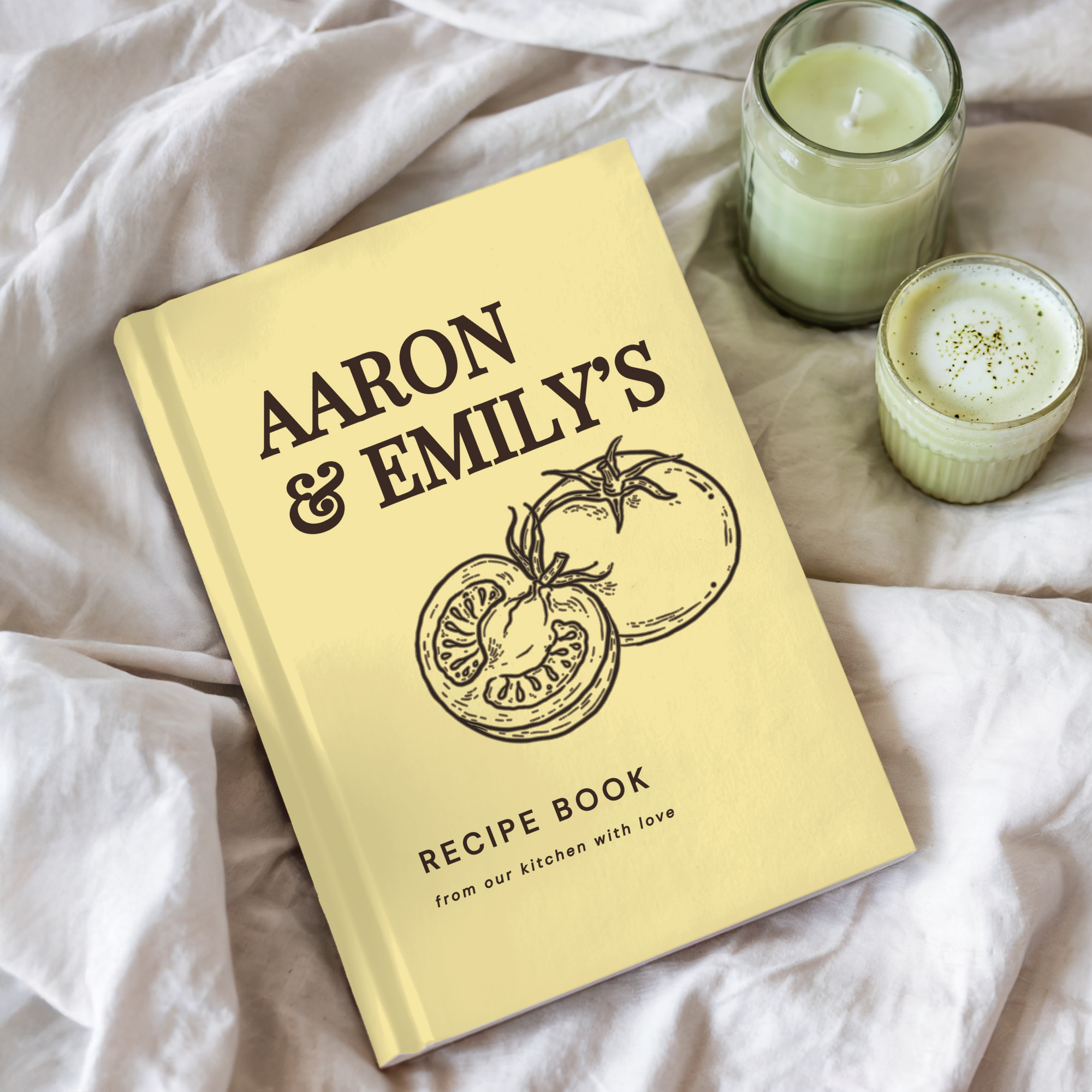Personalized Couple Recipe Book | Custom Family Recipe Journal