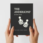 Personalized Family Game Night Score Book | Custom Score Journal