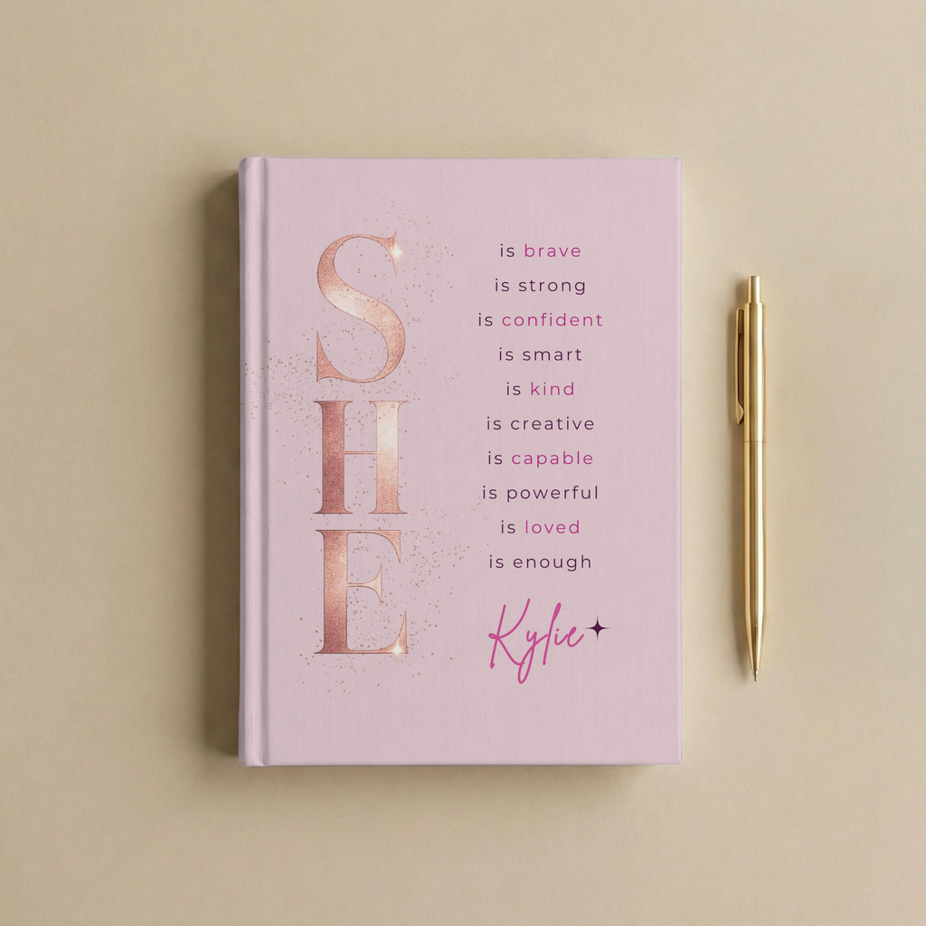 Personalized Affirmations Journal | Custom Name Self-Care Notebook