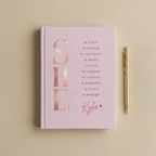 Personalized Affirmations Journal | Custom Name Self-Care Notebook