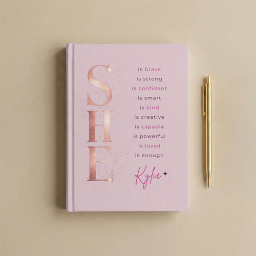 Personalized Affirmations Journal | Custom Name Self-Care Notebook