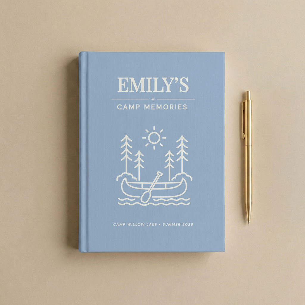 Personalized Summer Camp Journal | Custom Camp Memories Notebook