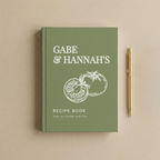 Personalized Couple Recipe Book | Custom Family Recipe Journal
