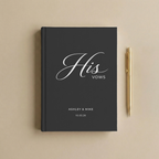 Personalized Wedding Vow Books | Custom His and Hers Vow Journal Set