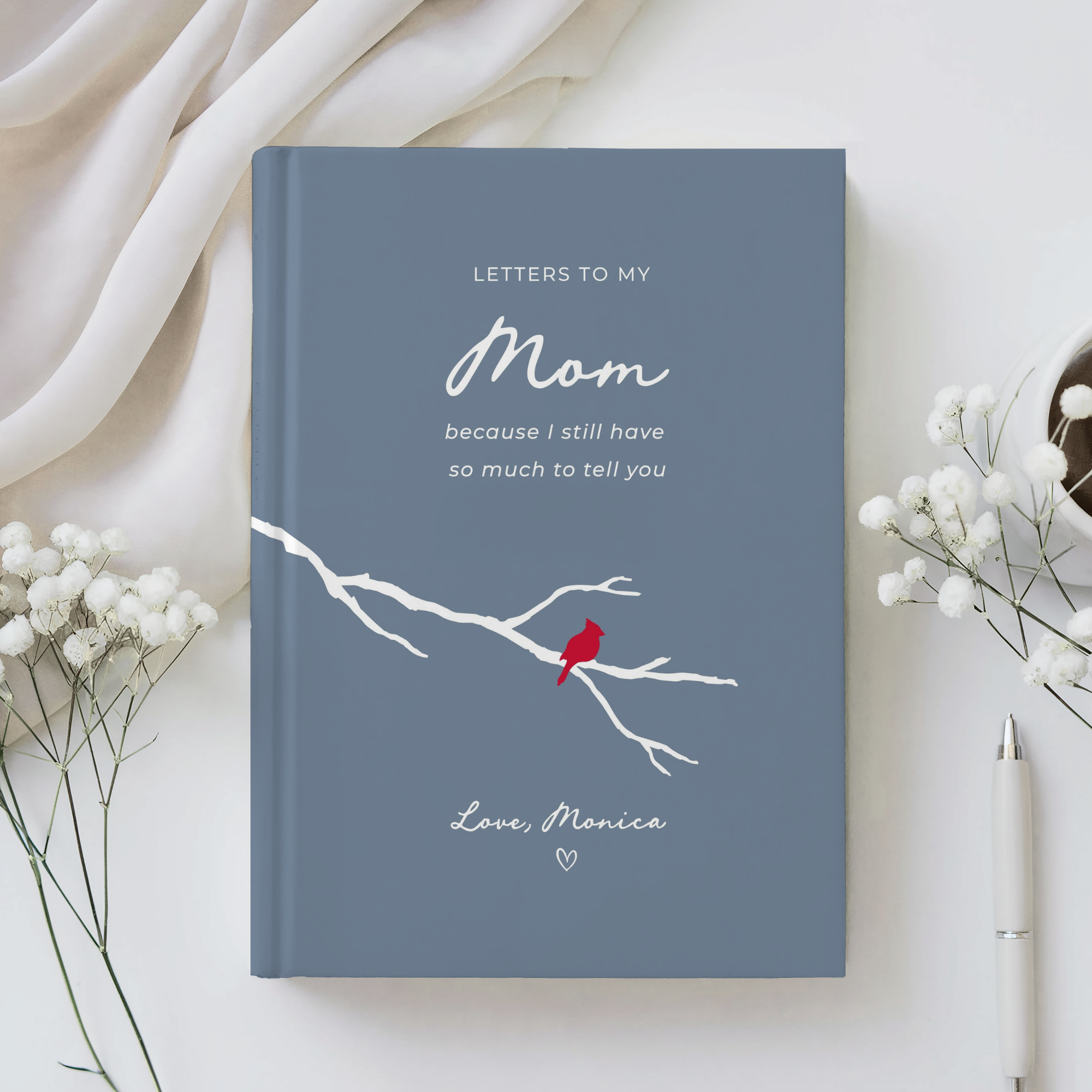 Letters to My Mom Journal | Grief Keepsake Notebook
