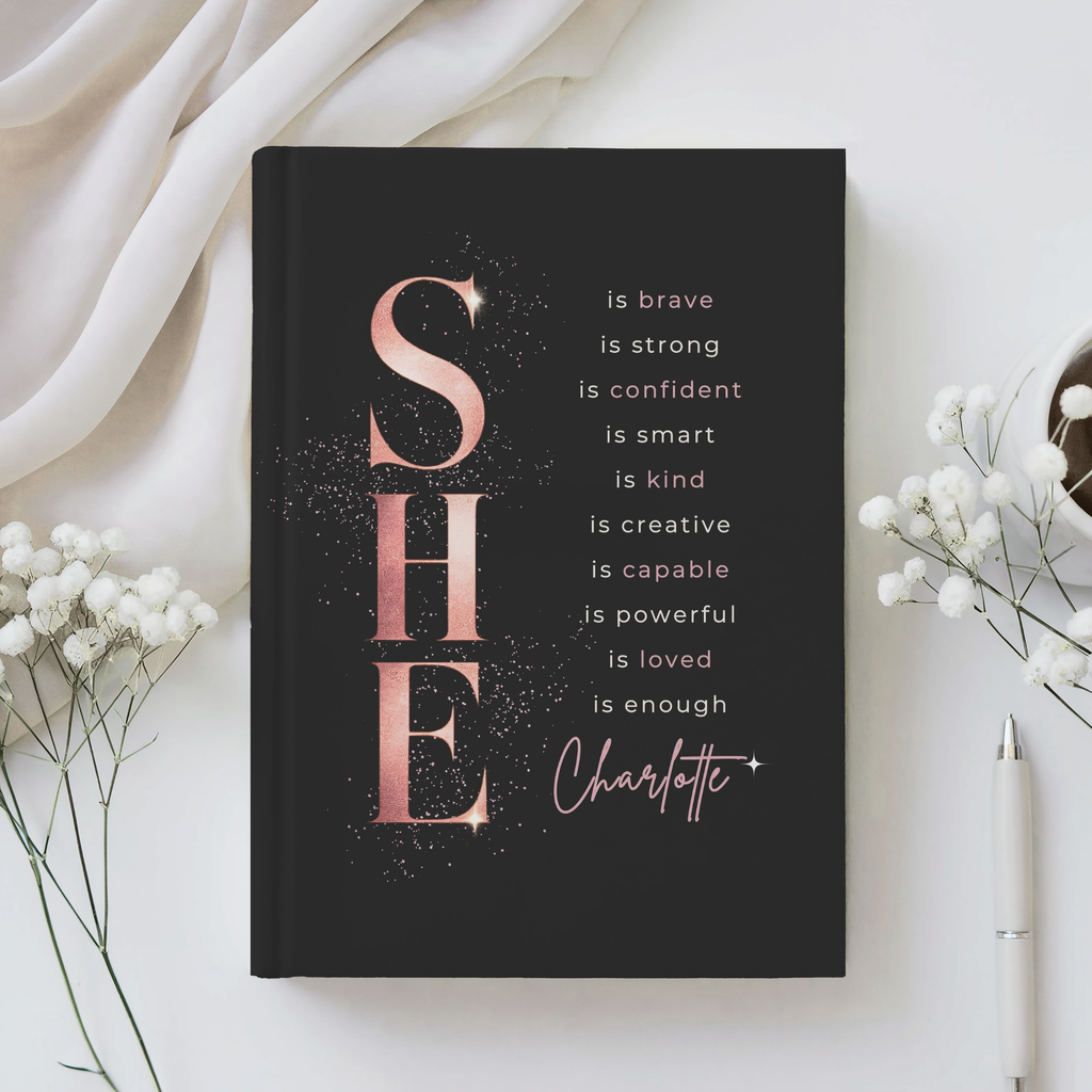 Personalized Affirmations Journal | Custom Name Self-Care Notebook