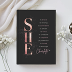 Personalized Affirmations Journal | Custom Name Self-Care Notebook