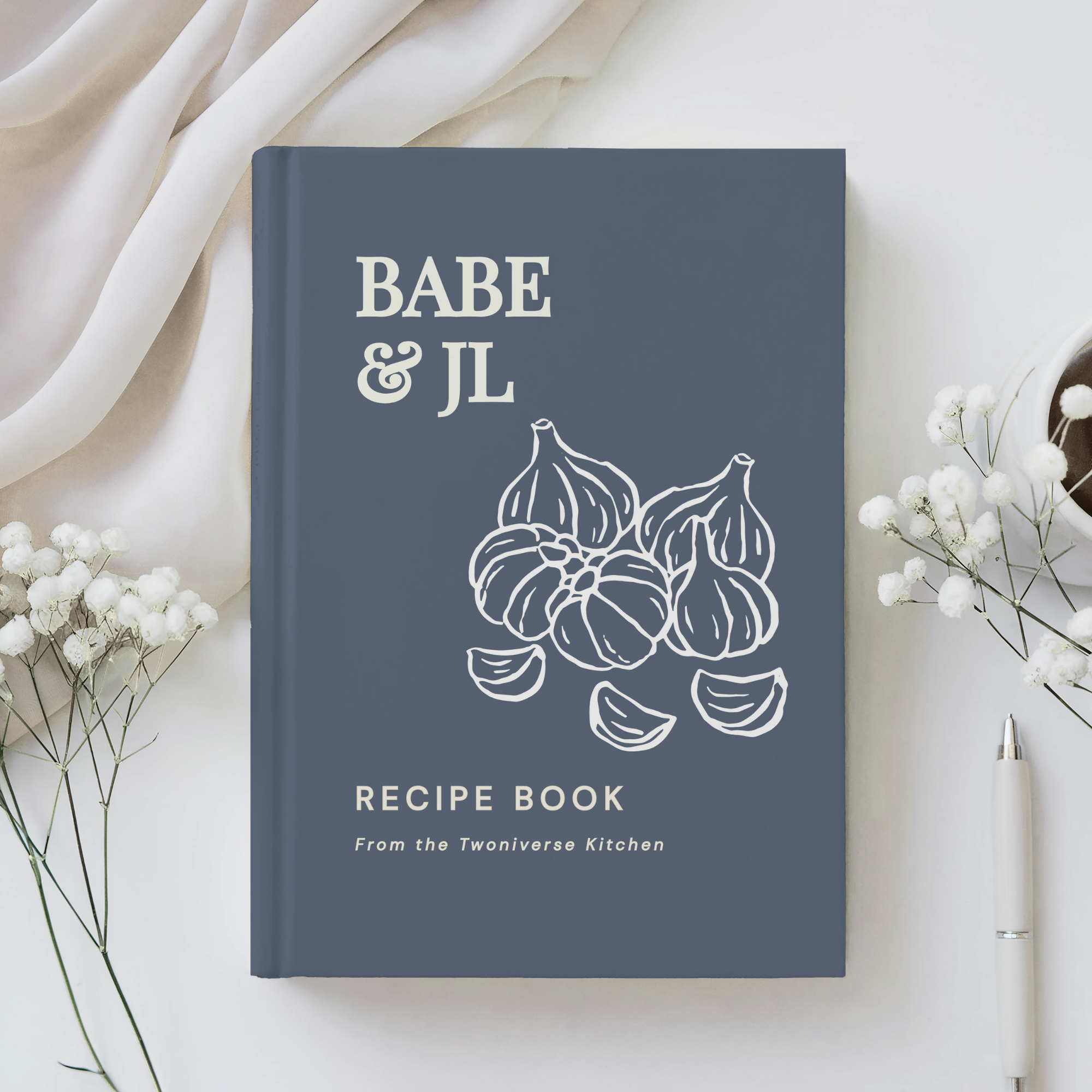 Personalized Couple Recipe Book | Custom Family Recipe Journal