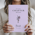 Personalized Next Chapter Journal | Custom Birth Flower Keepsake