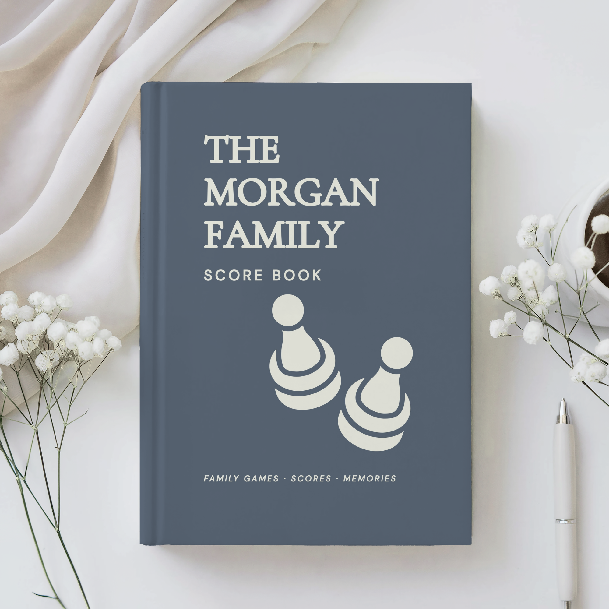 Personalized Family Game Night Score Book | Custom Score Journal