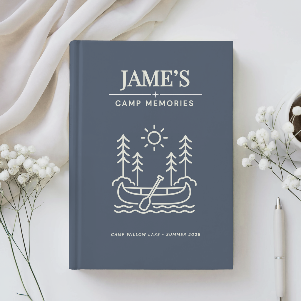 Personalized Summer Camp Journal | Custom Camp Memories Notebook