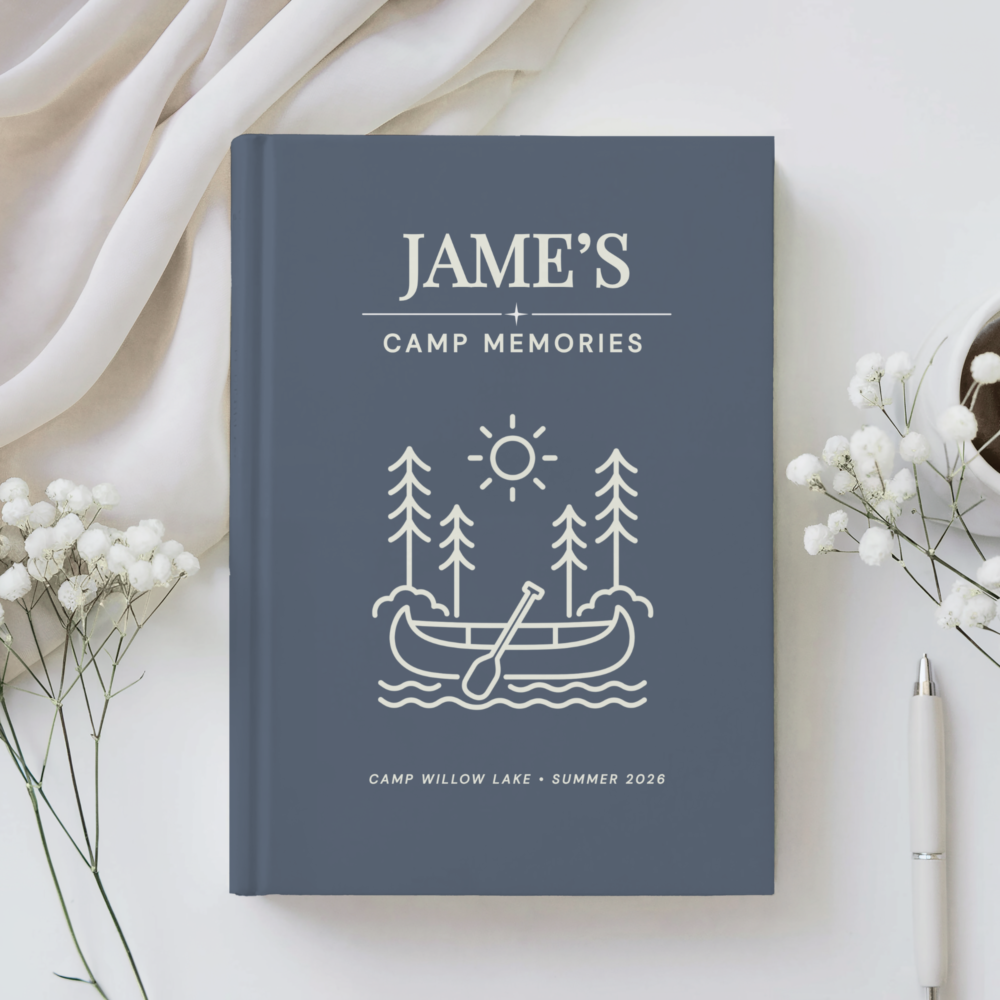 Personalized Summer Camp Journal | Custom Camp Memories Notebook