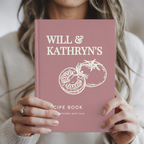 Personalized Couple Recipe Book | Custom Family Recipe Journal