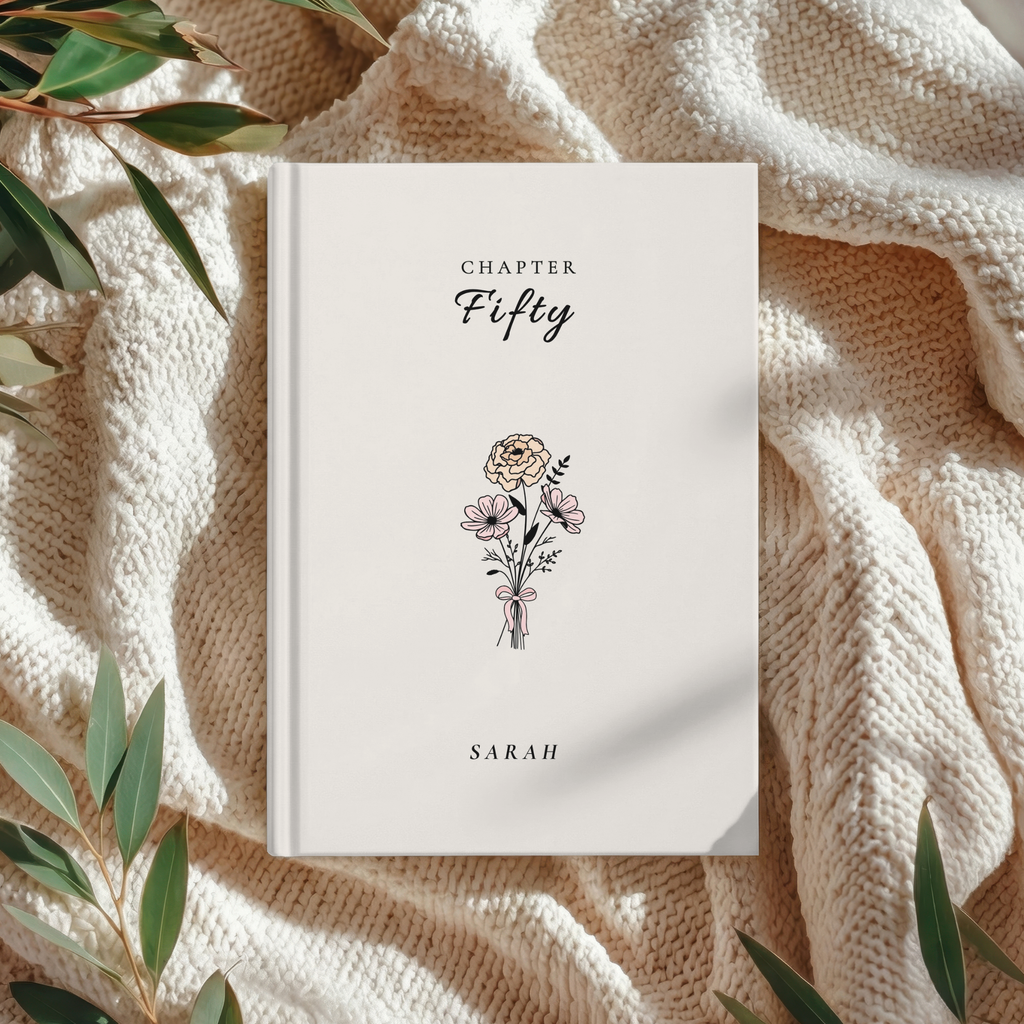 Personalized Birthday Chapter Journal | Custom Age & Birth Flower Keepsake