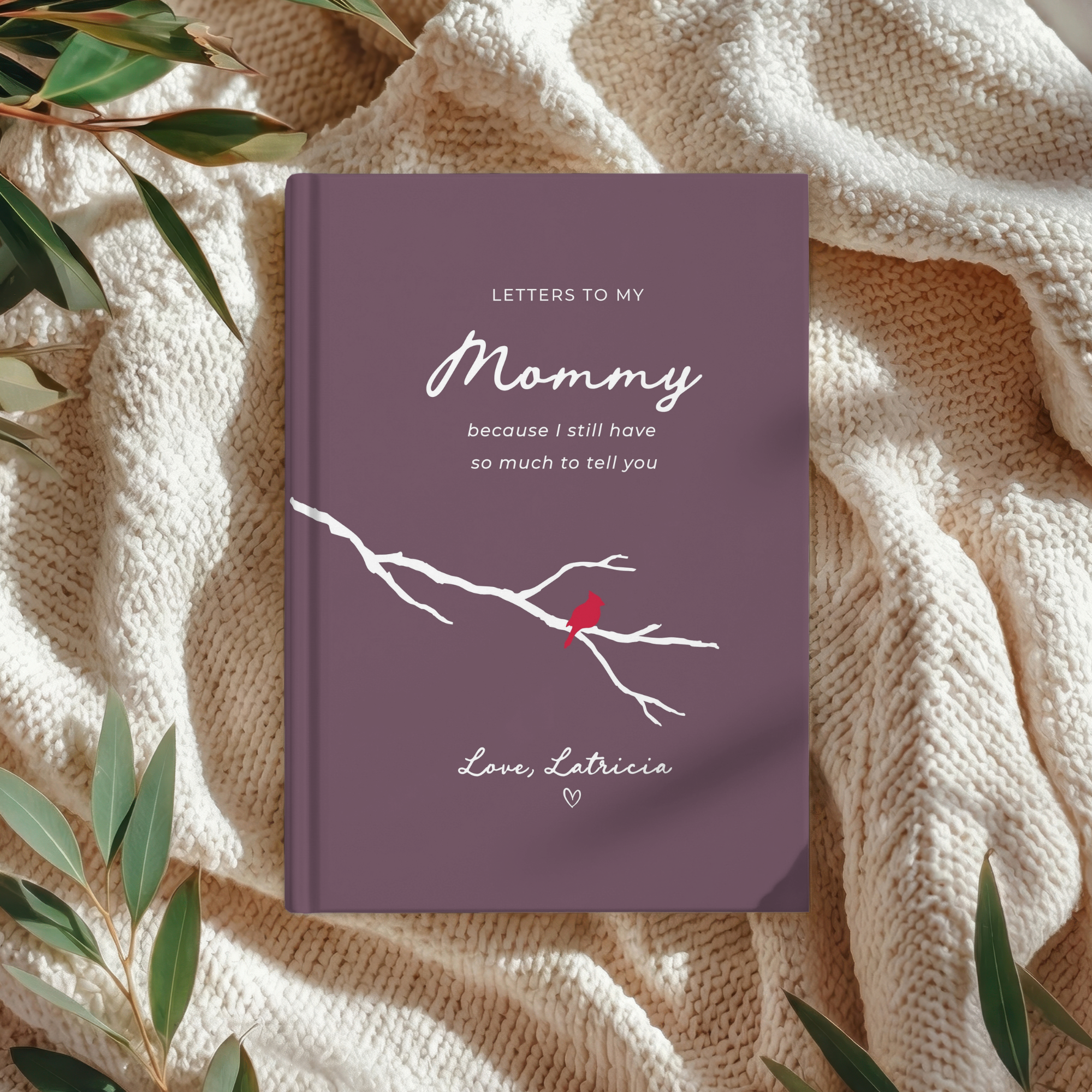 Letters to My Mom Journal | Grief Keepsake Notebook