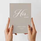 Personalized Wedding Vow Books | Custom His and Hers Vow Journal Set