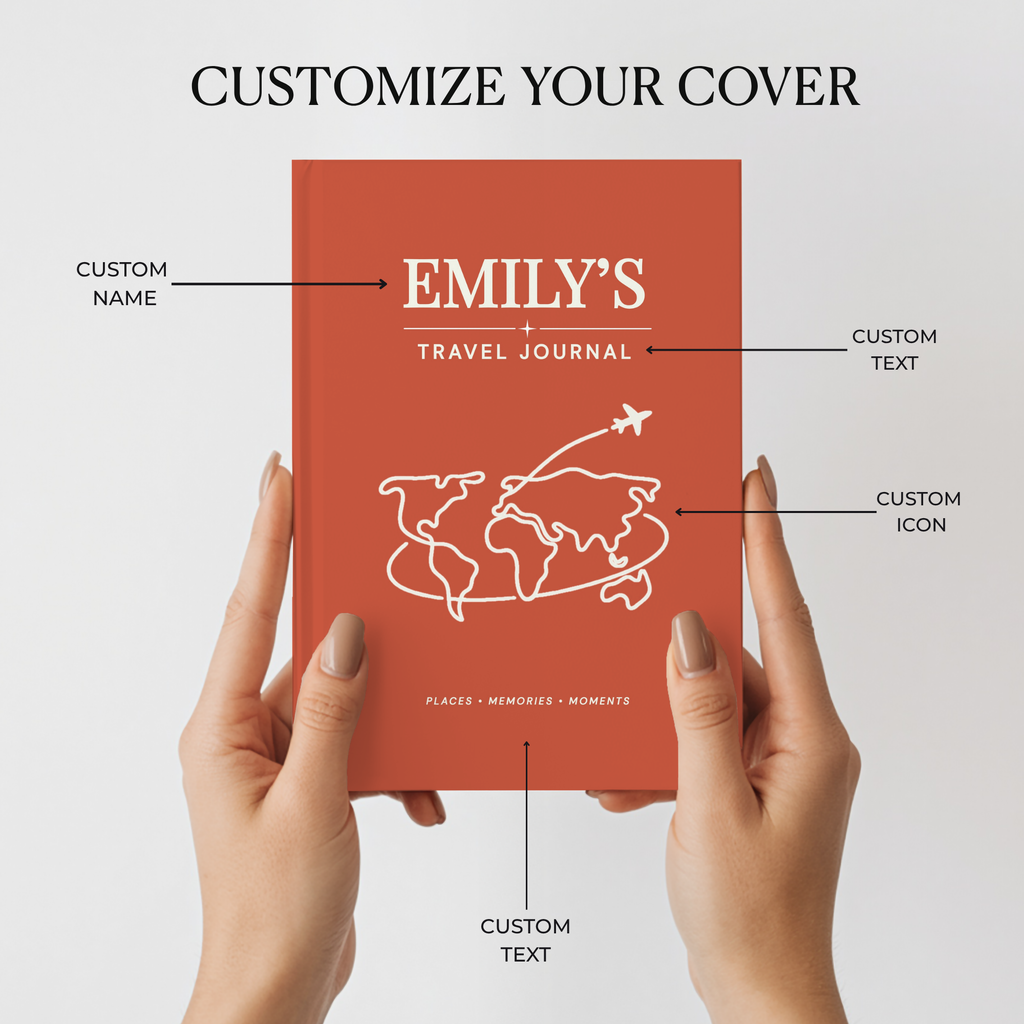 Personalized Travel Journal | Custom Adventure Keepsake Notebook