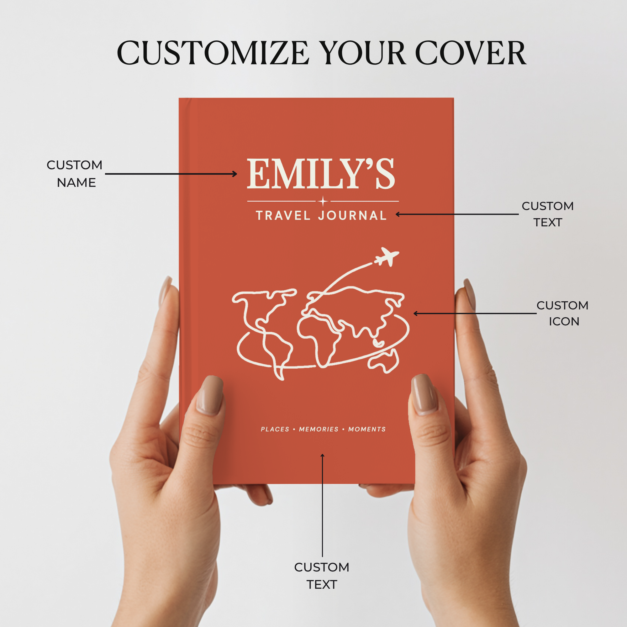Personalized Travel Journal | Custom Adventure Keepsake Notebook