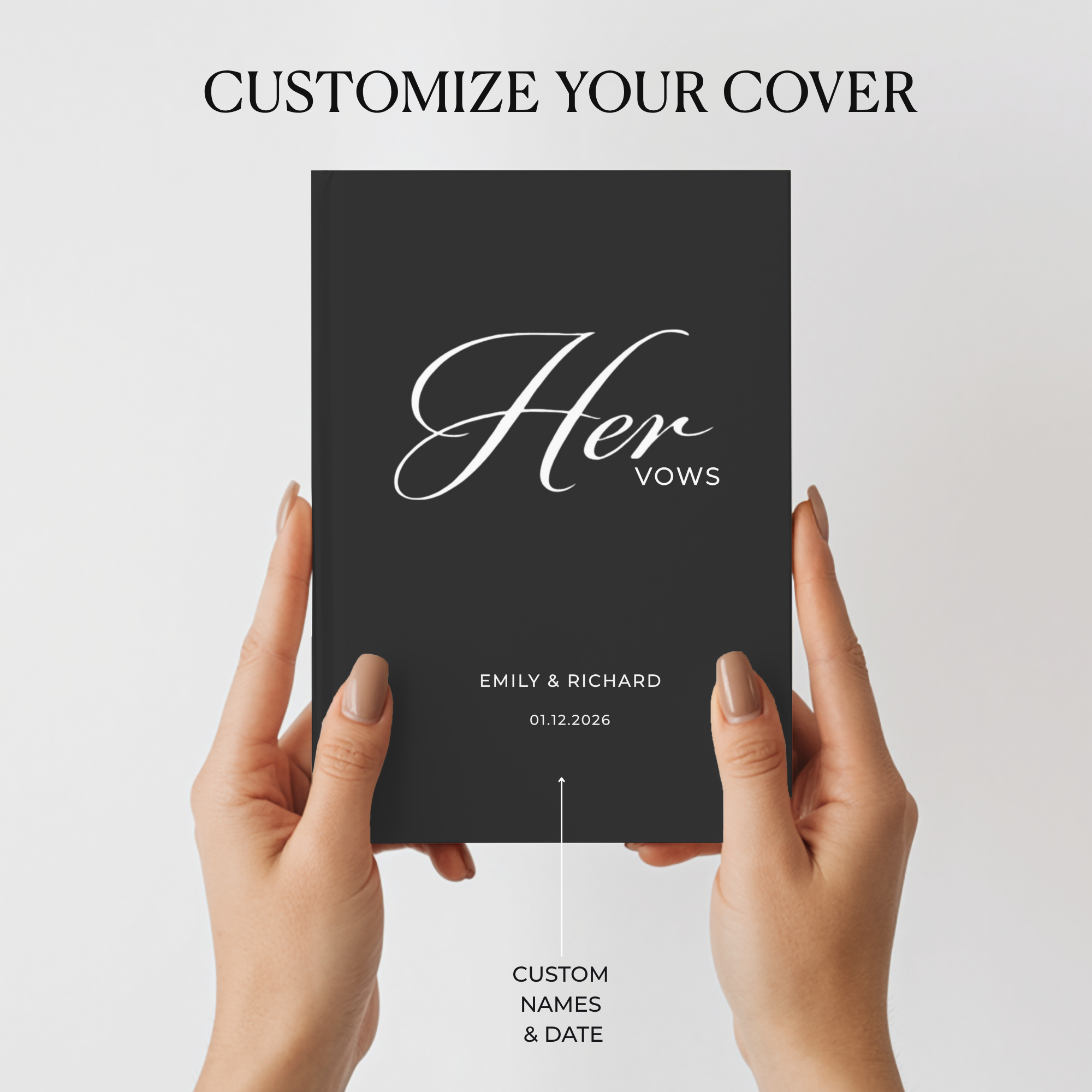 Personalized Wedding Vow Books | Custom His and Hers Vow Journal Set