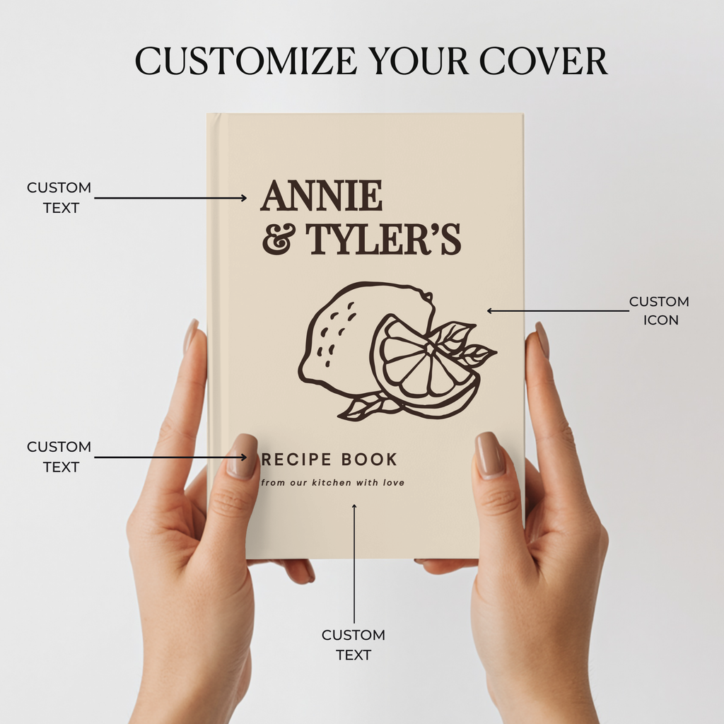 Personalized Couple Recipe Book | Custom Family Recipe Journal